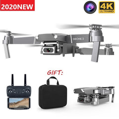 2020 New E68 WIFI FPV Mini Drone with Wide Angle HD 4K 1080P Camera Hi-Fi Mode RC Foldable Quadrotor Drone Gift Boy Toy